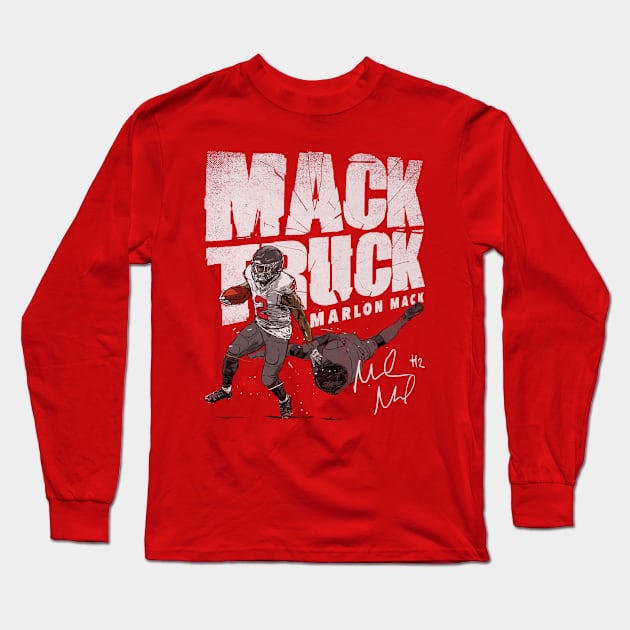 Marlon Mack Houston Mack Truck Long Sleeve T-Shirt by Chunta_Design